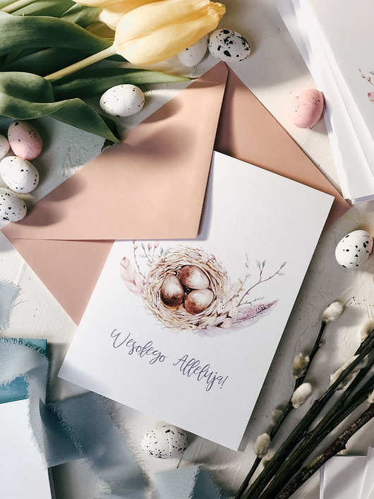 kartki wielkanocne Easter Eggs