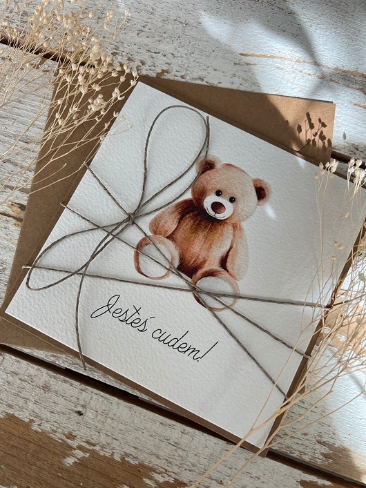 kartki scrapbooking Kartka dla dziecka Jesteś cudem