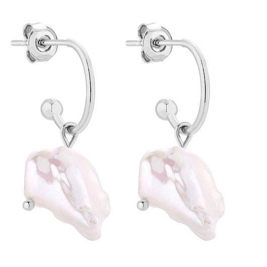 kolczyki srebrne Srebrne kolczyki z naturalnymi perłami