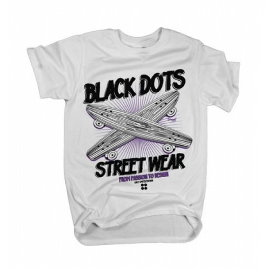 Black Dots SK8 wht Black Dots