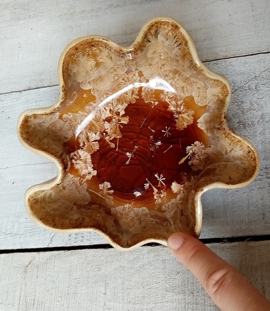 Kamionkowa miseczka ze szkliwem krystalicznym! ceramiKaMDeka