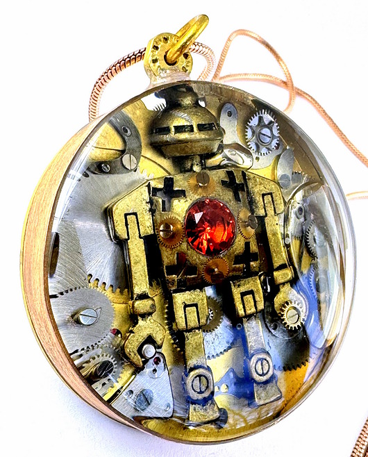 wisiory WISIOR - Machina z sercem - unikatowy wisior