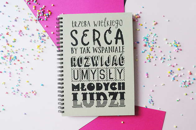 notatniki i albumy Notatnik dla nauczycielki na Dzień Nauczyciela