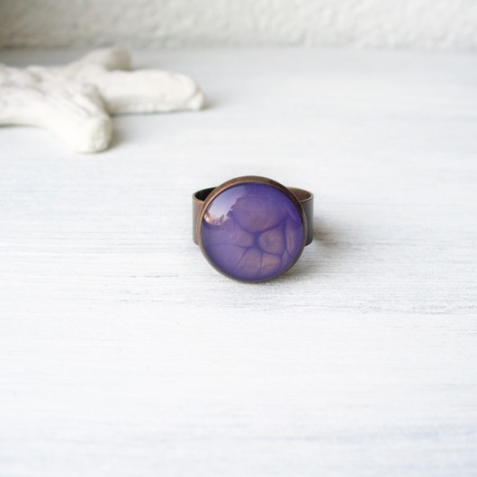 Violet Cab - fioletowy pierścionek Studio Ladybird