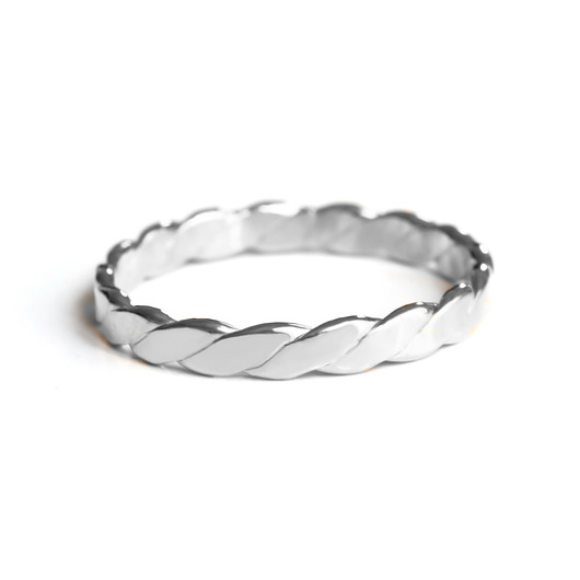 Basic Wide Twist - srebrny Lills