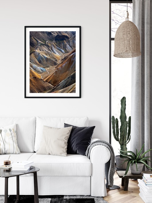 Plakat skandynawski Iceland Mountains myscandi