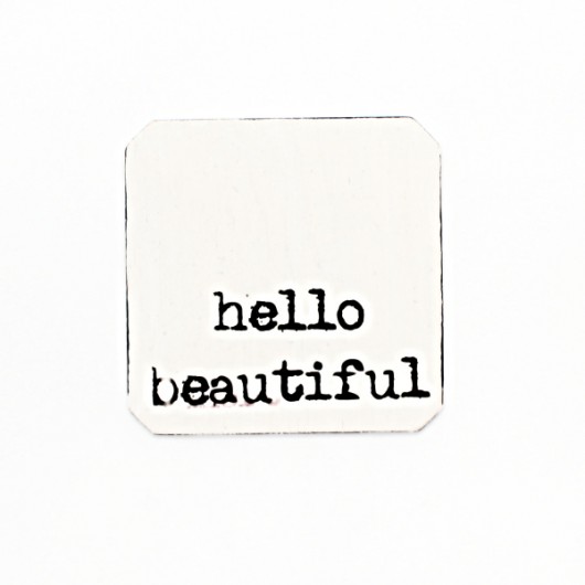 hello beautiful : podkładka pod kubek miniart