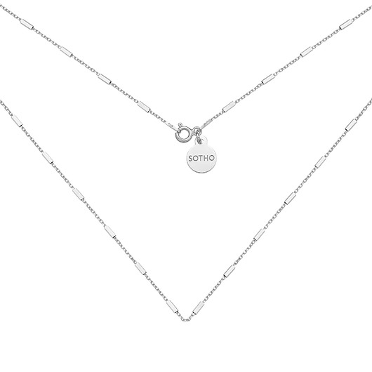 srebrne naszyjniki Srebrny naszyjnik łańcuszkowy