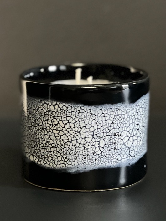 świeczniki i świece Świeca sojowa w ceramice 260 ml - szarlotka