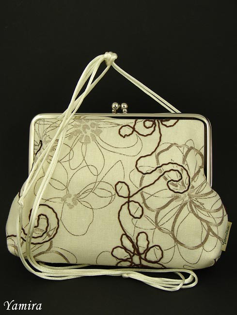 torebka :: cream & brown cotton :: yamira