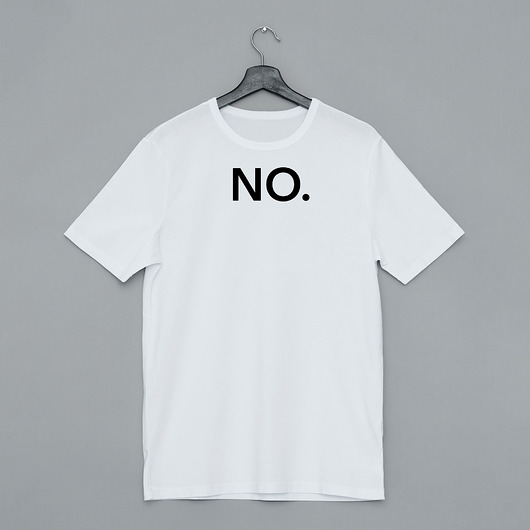 T-shirt NO. / white Wild Basic