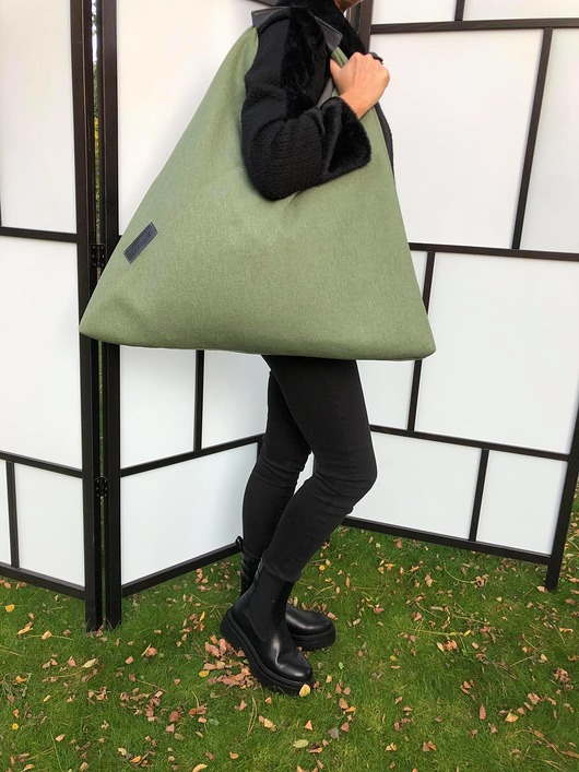 torby XXL Torba XXL trójkątna zielona