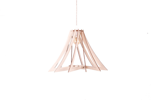 Lampa wisząca LED do kuchni salonu DREWNIANA smxdsgn