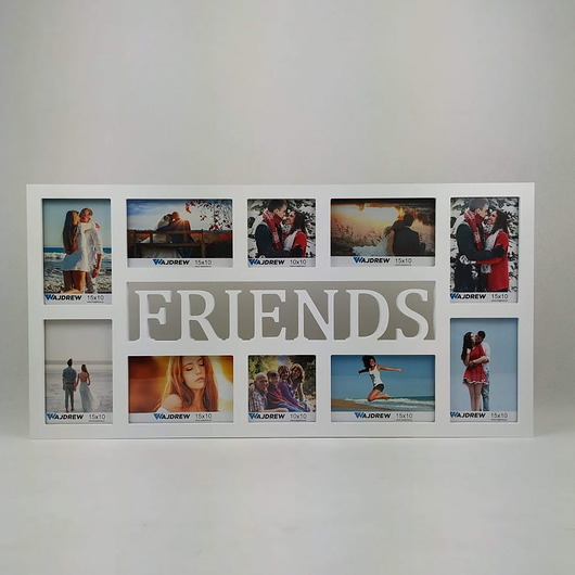 ramki na zdjęcia Multirama ramka na zdjęcia z napisem  Friends 10 zdjęć 10x10 15x10