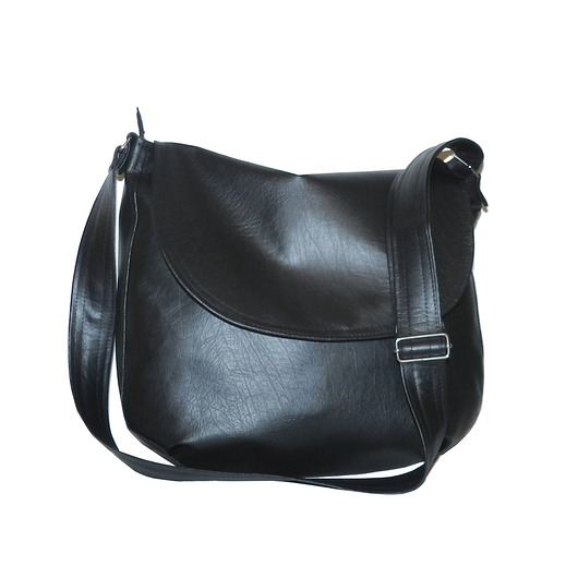 4976  ankate, czarny messenger hobo, z klapą ankate