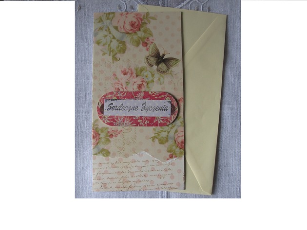 kartki scrapbooking Romantyczna