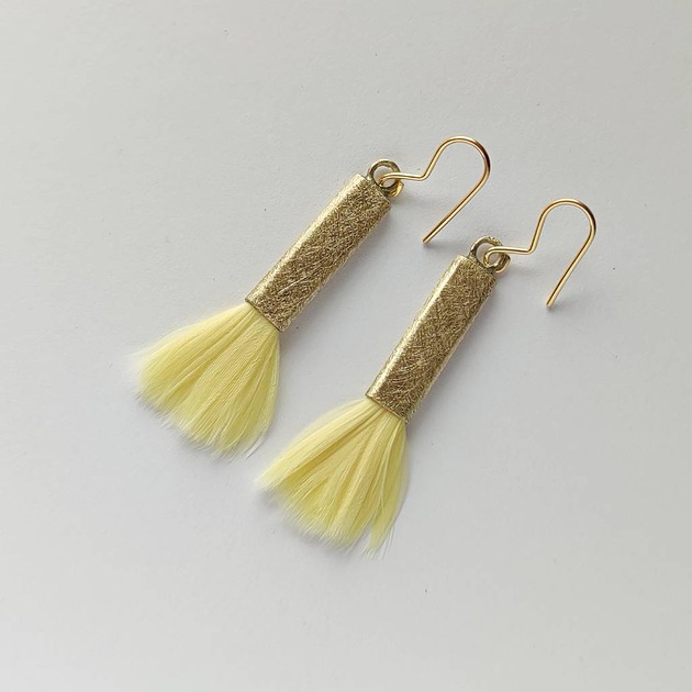 kolczyki z piórami PIÓRKO kolczyki