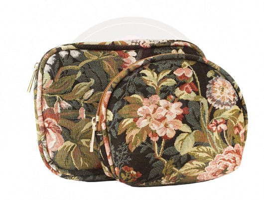 Zestaw kosmetyczek(2szt.)-Ton Sac 'Fleurette' Ton Sac