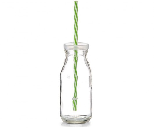 Butelka ze słomką Enjoy Green 250 ml MIA home