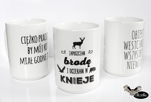 Zapuszczam brodę i uciekam w knieje, kubek Sowia Aleja