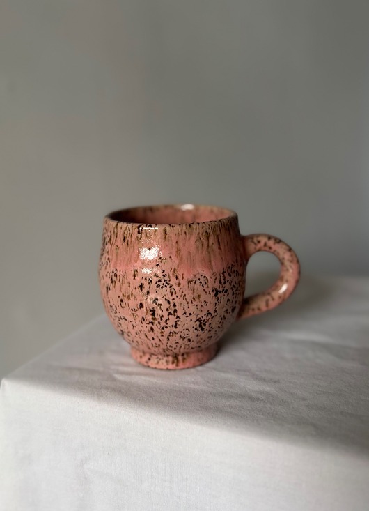 kubki Różowy piegowaty kubek