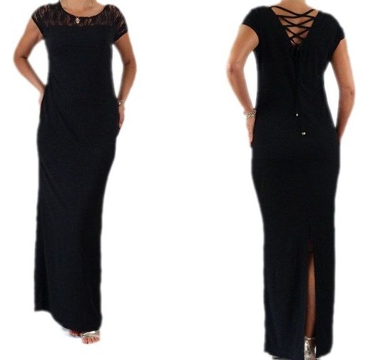 BLACK MAXI SUKIENKA PLUS SIZE od roz48 do56 MC Fashion