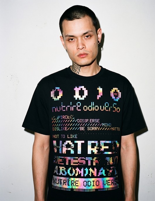 t-shirty męskie T-shirt HATE / glitch print 