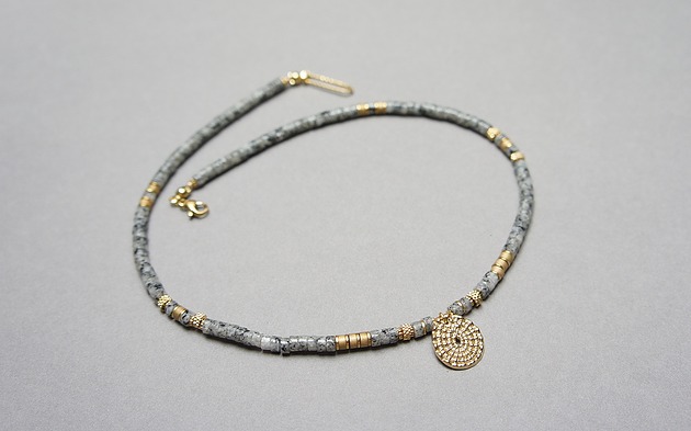 chokery Jaspis plamisty /11.08.25/ naszyjnik - Szlachetna kolekcja