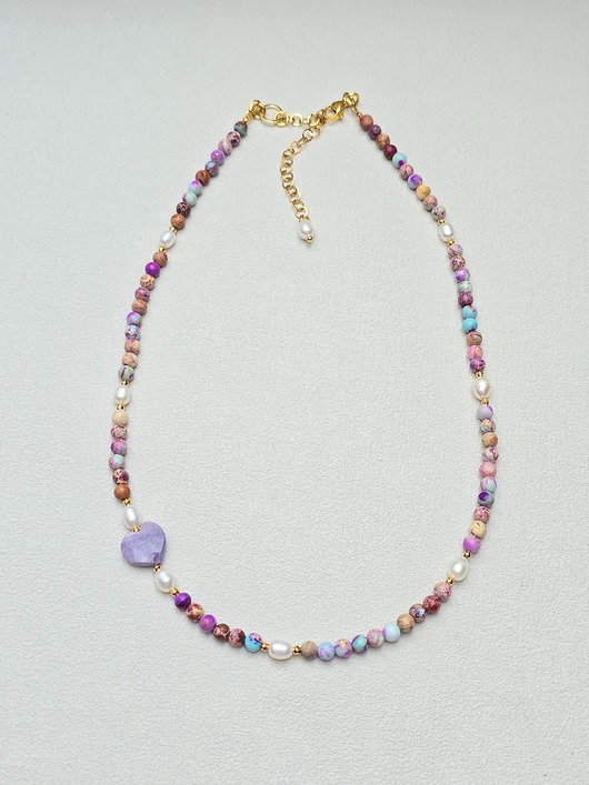 korale Naszyjnik Purple Heart