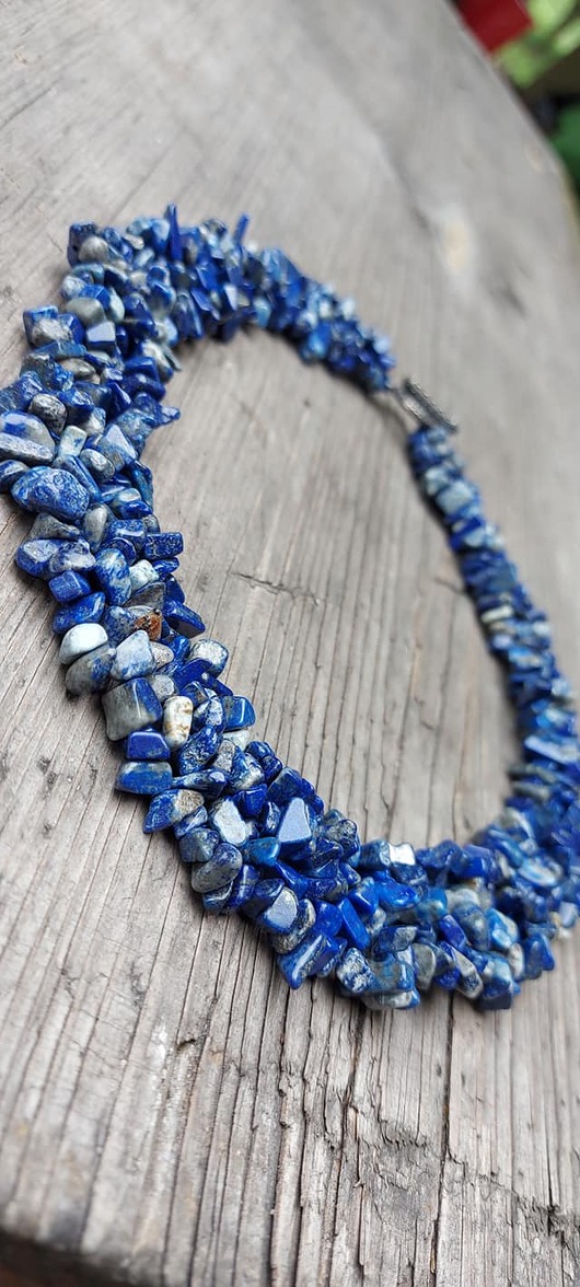 wisiory Specjalne zamówienie Pani Iza.Naszyjnik  kolia z sodalitu i korala