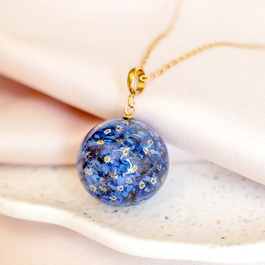 wisiory Wisiorek z niezapominajkami