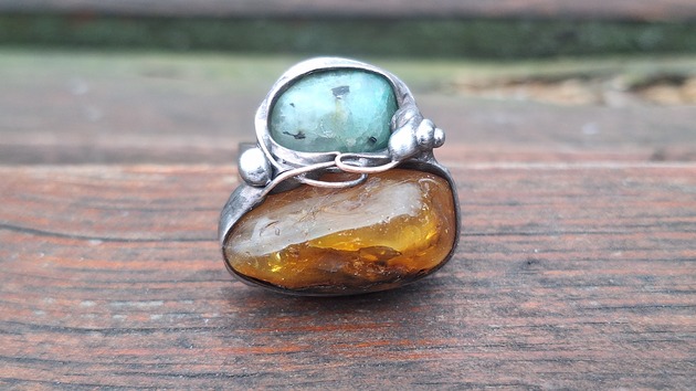 pierścionki - różne Big - pierścionek regulowany