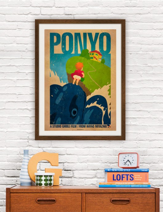 Ponyo - Ghibli - plakat A2 minimalmill