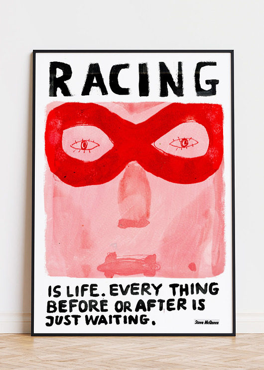 plakaty Plakat RACING Steve McQueen Formuła 1 motoryzacyjny prezent