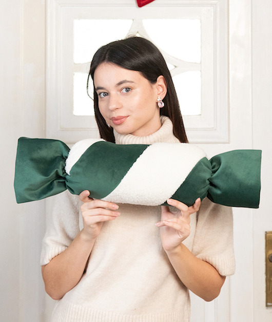 poduszki supły Poduszka cukierek zieleń