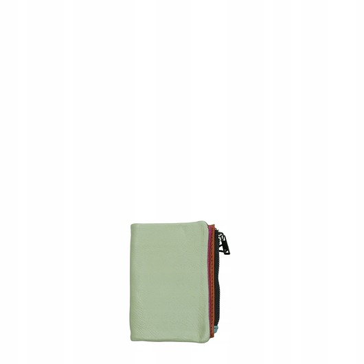 portfele damskie Portfel damski mały skórzany na prezent miejsce na banknoty monety OLIVKA