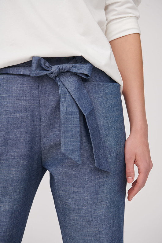 spodnie materiałowe damskie Spodnie Damskie Santana 2 BS Denim