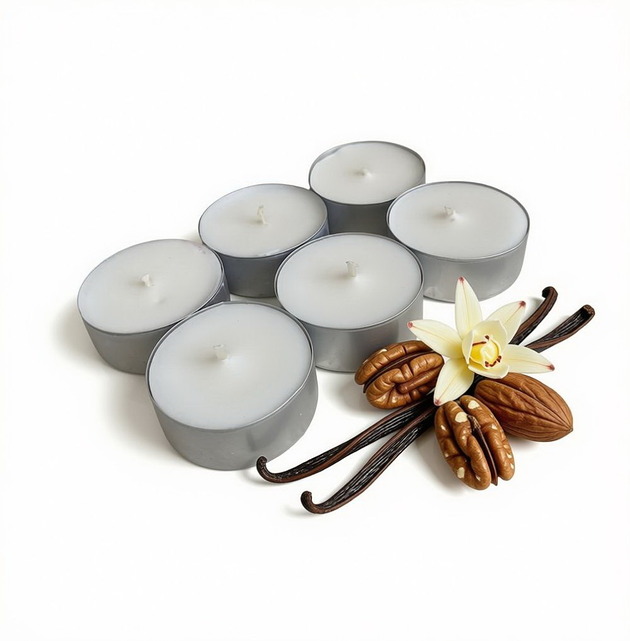 świeczniki i świece Bourbon Vanilla 6 szt./ tealight 85g- wosk sojowy (dostępne inne zapachy)