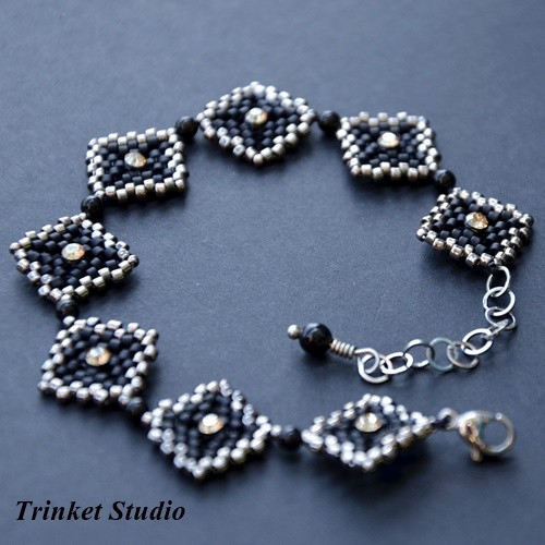 Geometrycznie- Mystic Black bransoletka Trinket Studio