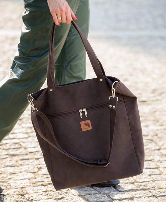 torby na ramię Torba "TOTE BAG" w kolorze brunatnym