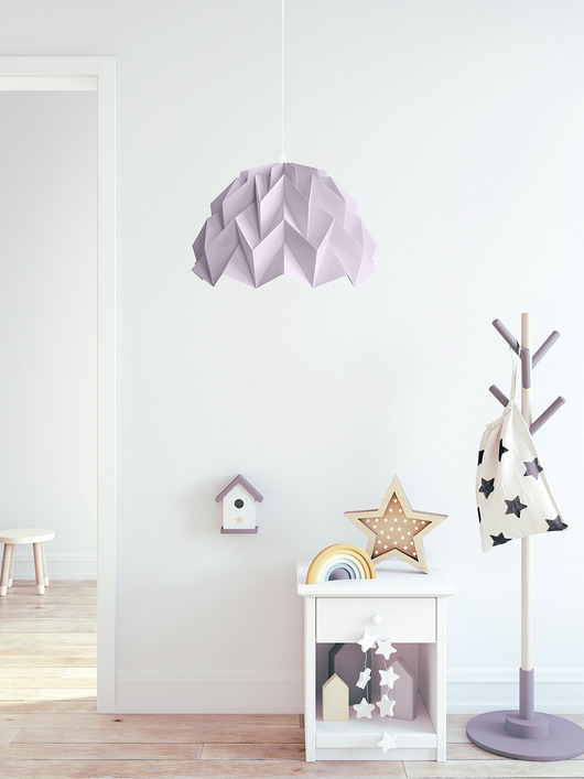 lampy wiszące Lampa wisząca origami ICEBERG M liliowa