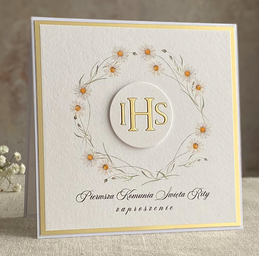 zaproszenia na komunię Zaproszenia na Komunię, wzór 57B