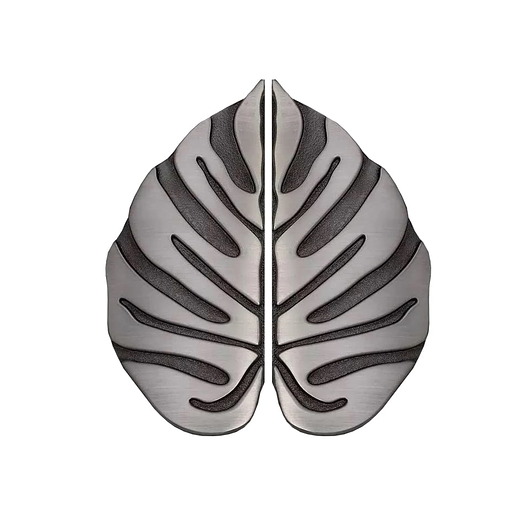 meble - gałki Uchwyt meblowy MONSTERA SILVER