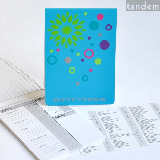 dietetownik - turkusowy z kolorowym ornamentem tandem