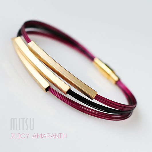 komplet biżuterii Bransoleta Juicy Amaranth