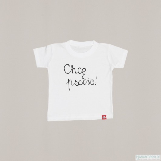 Chcę psocić! - t-shirt / size 8 / white familove