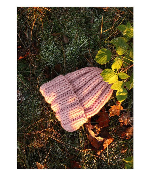 czapki damskie Czapka  beanie z wełną pudrowy róż