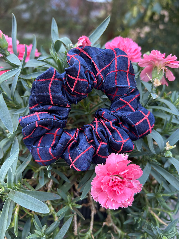 gumki do włosów Jedwabna gumka scrunchie z upcyclingu