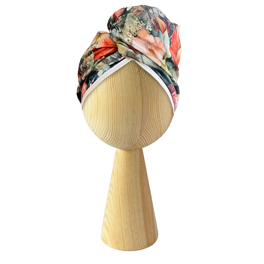 do włosów różne Bambusowy turban do włosów na guzik Flowers