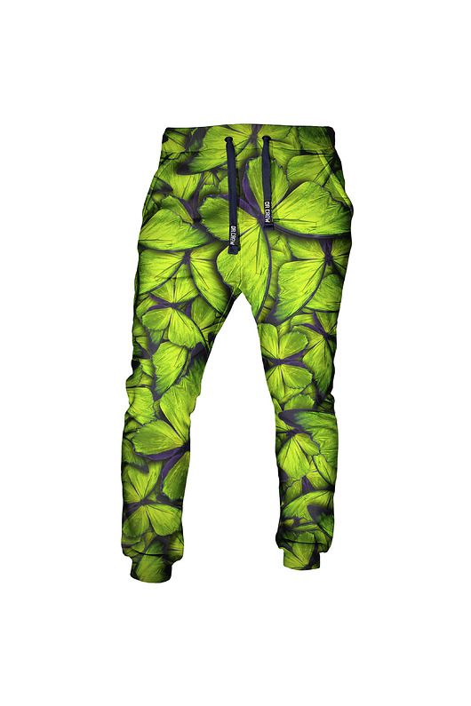 spodnie dresowe damskie DR.CROW Spodnie Fullprint Motyle Green